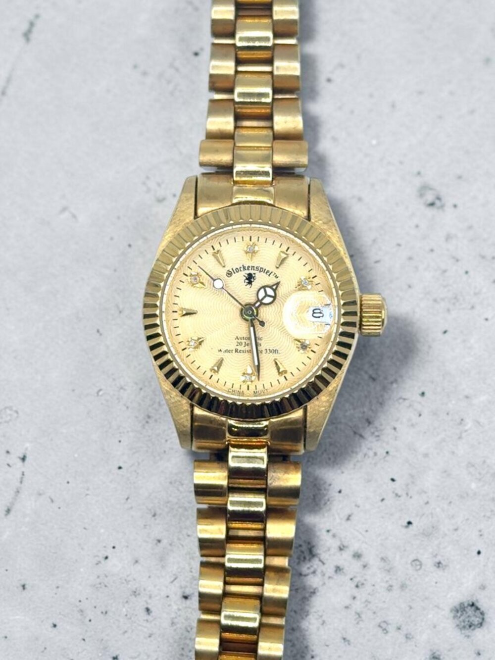 Glockenspiel Automatic Ladies Gold-Tone Watch